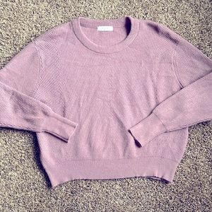 Super soft purple a bit cropped sweater